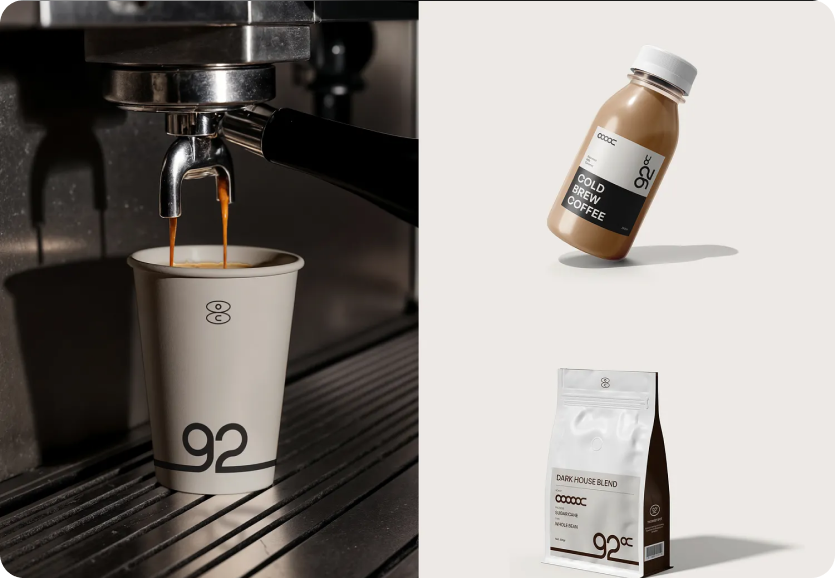 92°: Koffie Branding